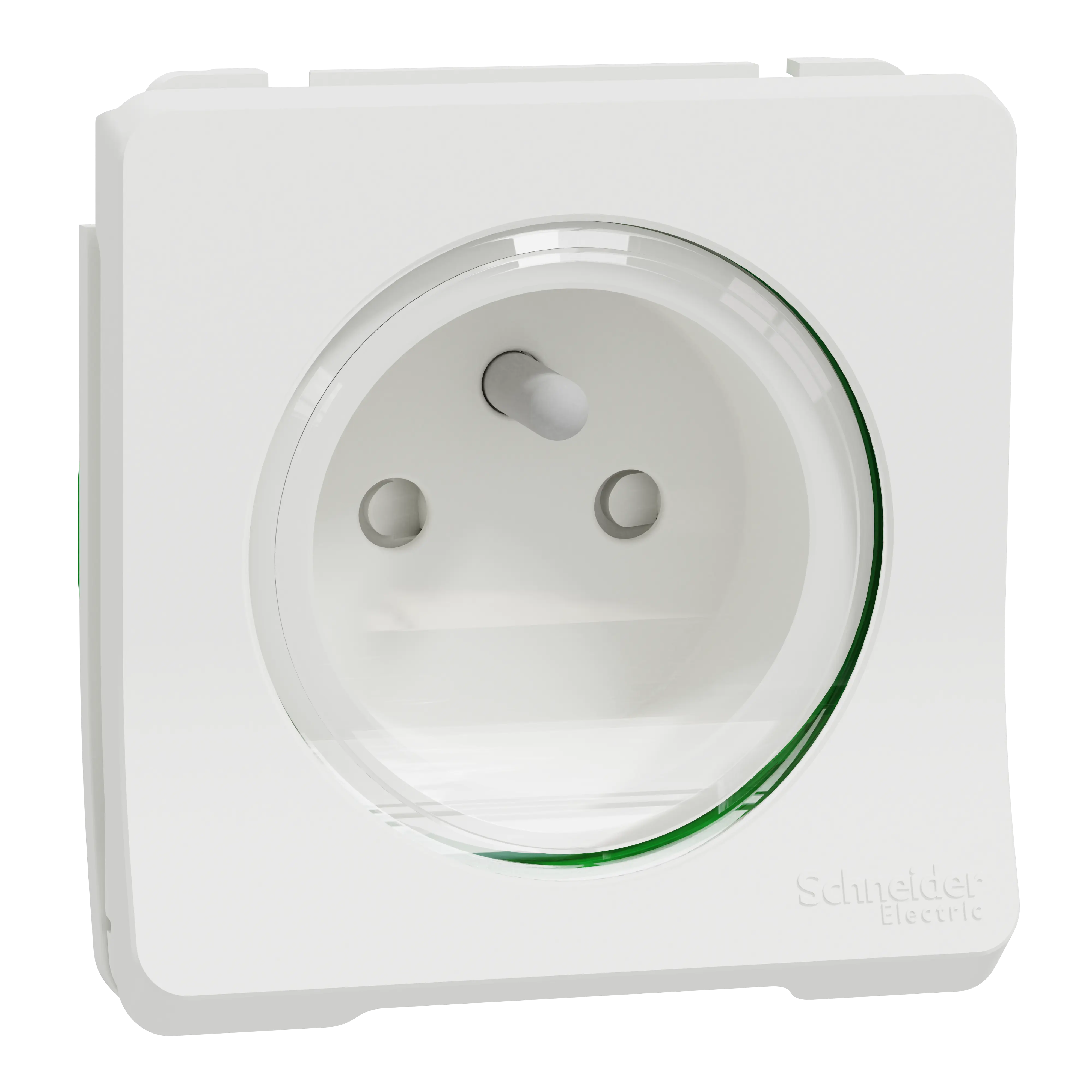 Mureva Styl - Prise courant 2P+T - composable - IP55 IK08 - connex auto - blanc - SCHNEIDER ELECTRIC - MUR39133