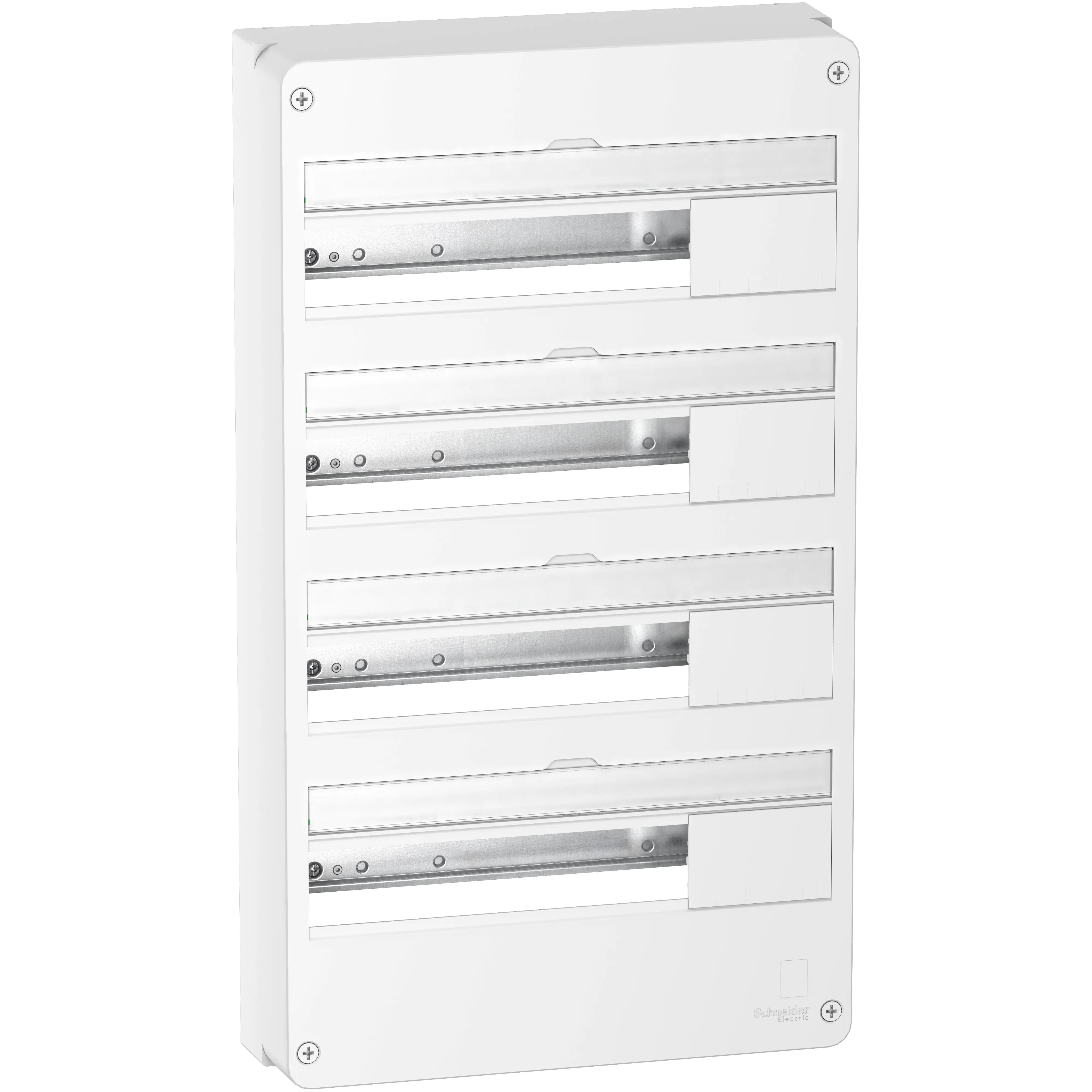 Resi9 - Coffret en saillie Blanc (RAL 9003)- 4 rangées de 18 modules - SCHNEIDER ELECTRIC - R9H18404