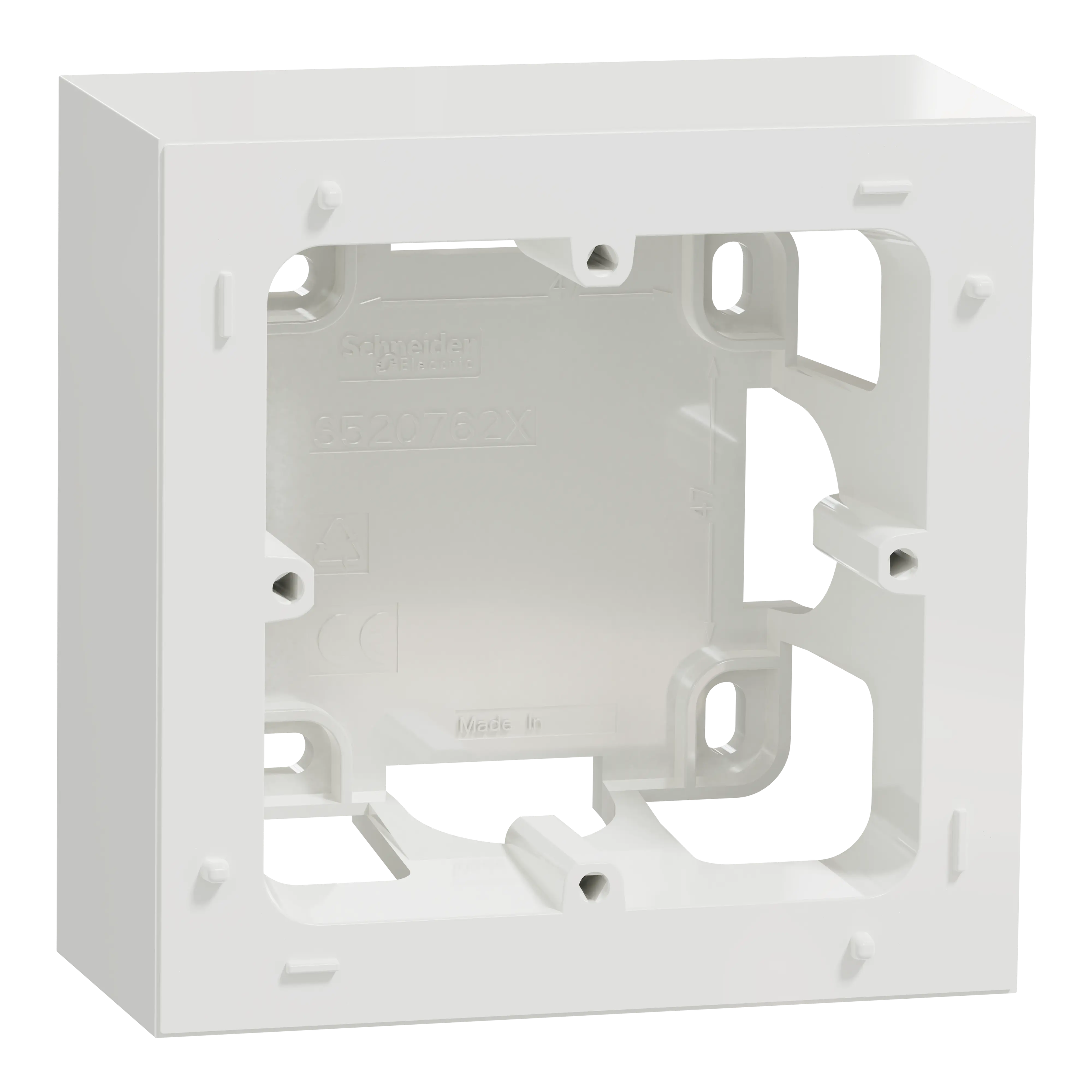 Odace Styl -  boîte pour montage en saillie 1 poste blanc - SCHNEIDER ELECTRIC - S520762