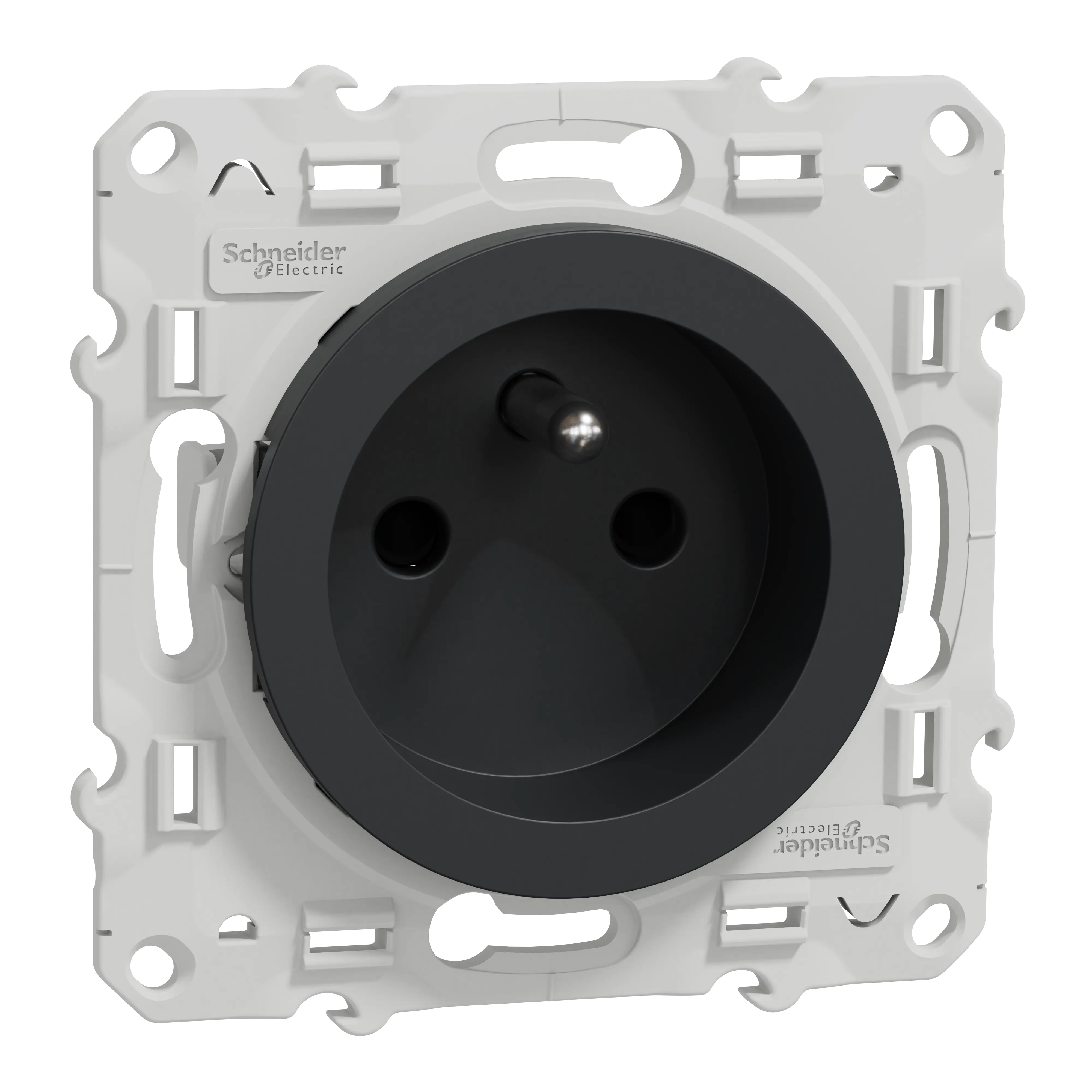 Odace - prise de courant 2P+T - anth. - à vis - 4 connexions rapides par pôle - SCHNEIDER ELECTRIC - S540049