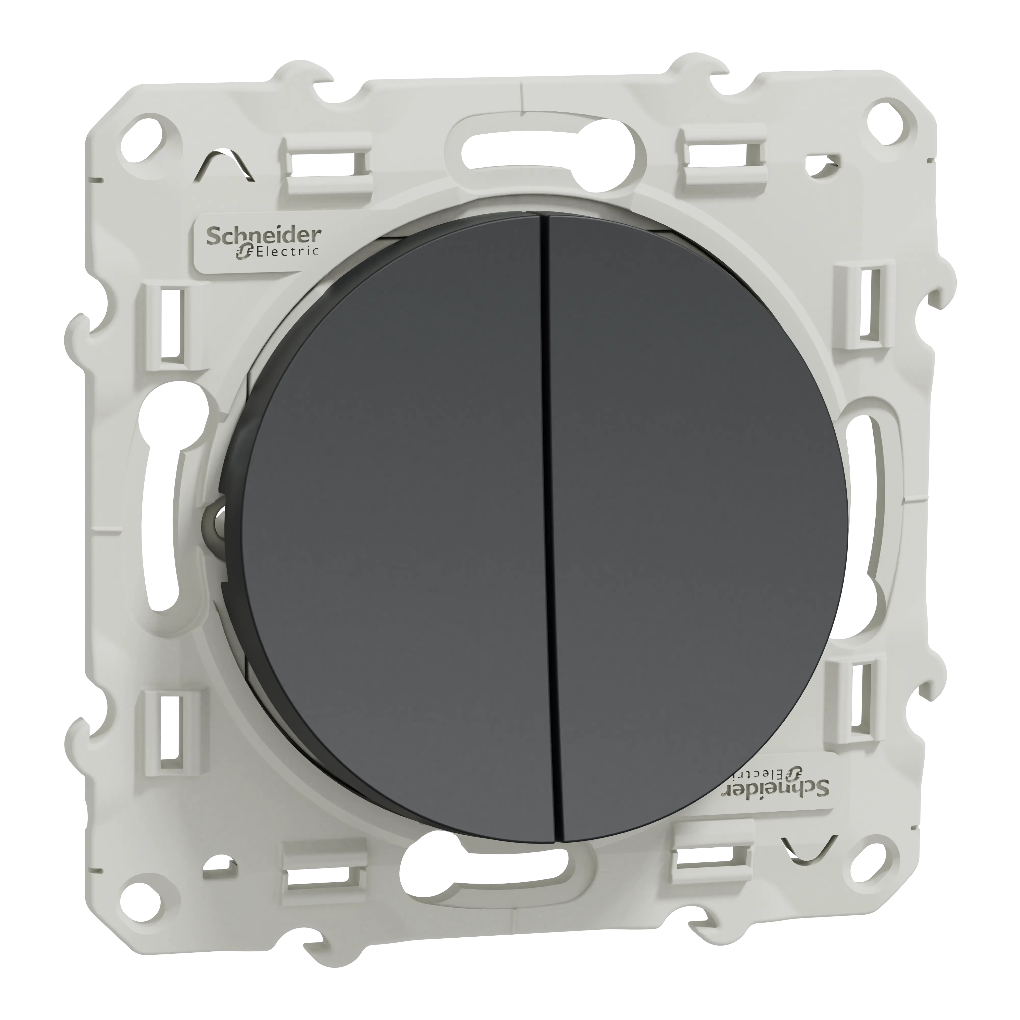 Odace - double va-et-vient anthracite - SCHNEIDER ELECTRIC - S540214