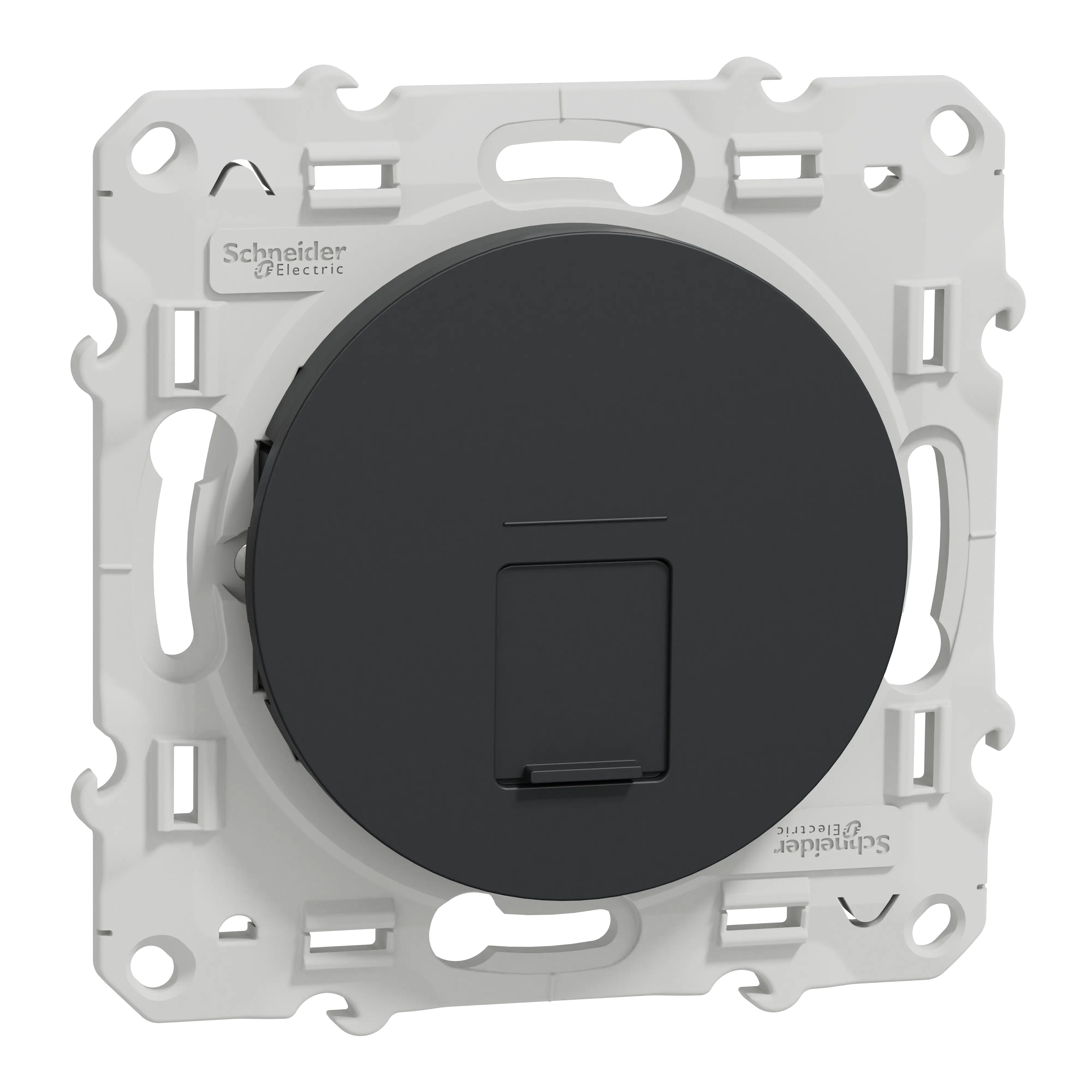 Odace - prise RJ45 cat.6 STP - grade 2TV min à grade 3TV (+ multimédia) - anthr - SCHNEIDER ELECTRIC - S540476