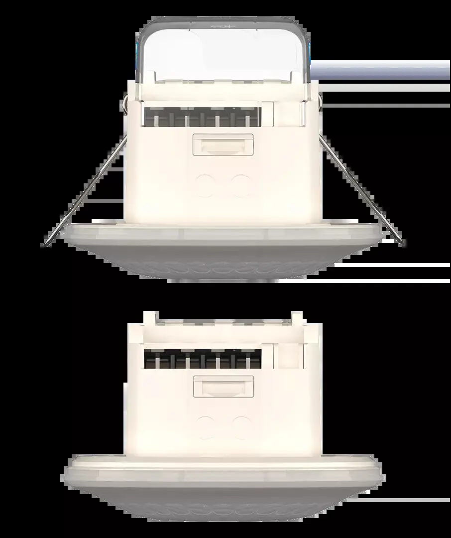 DÉTECTEUR PRÉSENCE ENCASTRÉ PLAFOND 360° 1 CONTACT