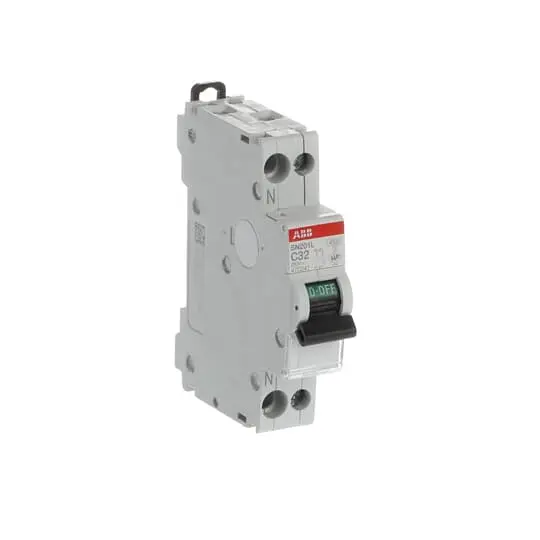 Disjoncteur 1P+N 32A - Courbe C - 4,5 kA - Raccordement A Vis - ABB - 470241