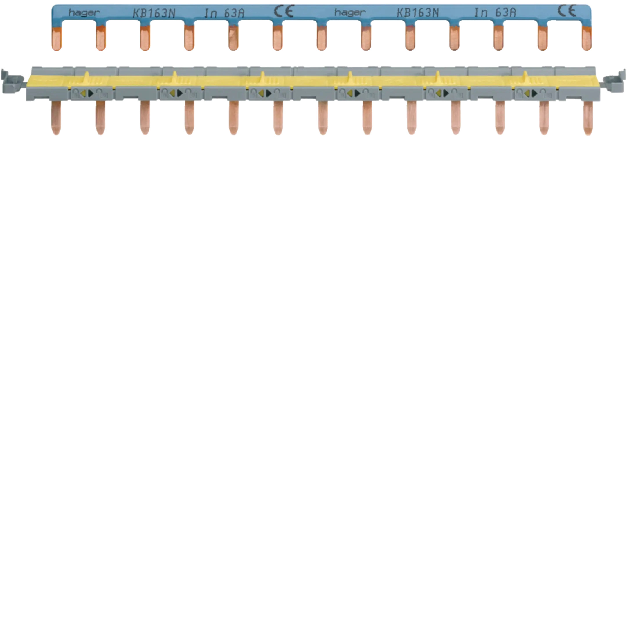 Barres de pontage pour système SanVis 13 Modules - HAGER - KBS763