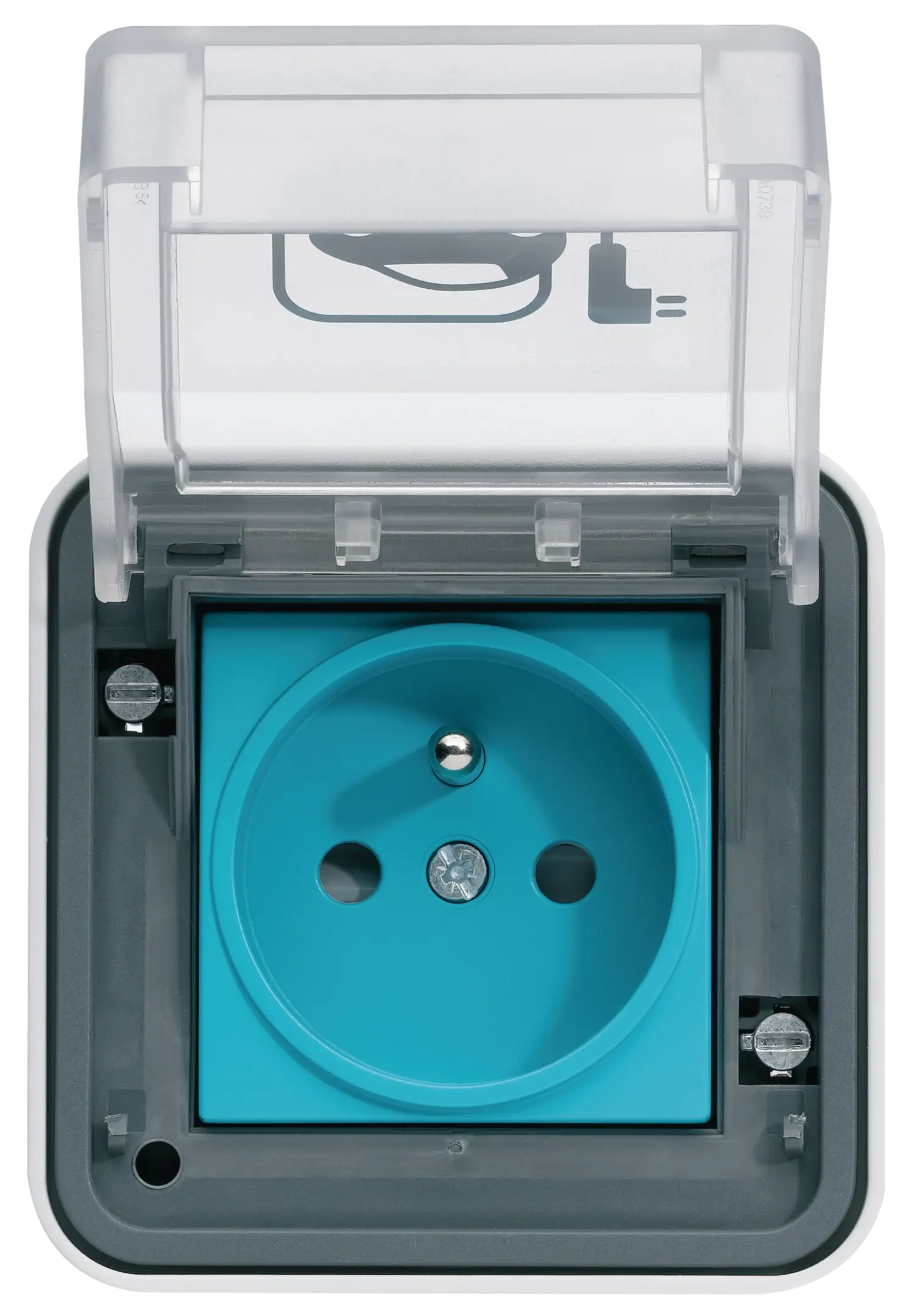 Witty prise 2P+T IP55, M2+, saillie, 3,7 kW, pour recharge véhicule électrique - HAGER - XEV080