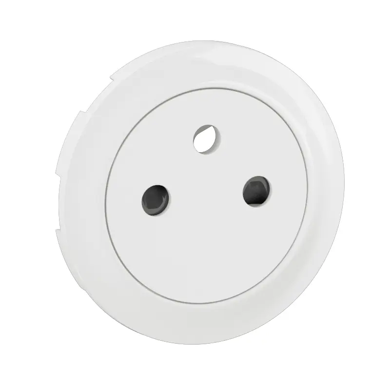 Enjoliveur pour prise de courant fort à puit 2P+T surface Céliane - Blanc - LEGRAND - CB0111