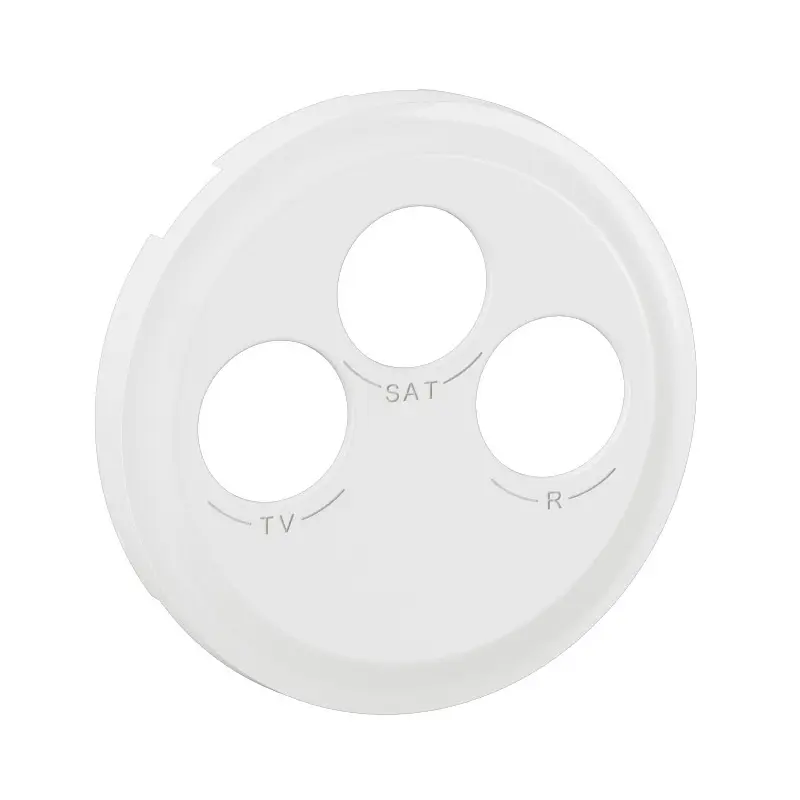 Enjoliveur pour prise TV-R-SAT DAB+ Céliane - Blanc - CB0388