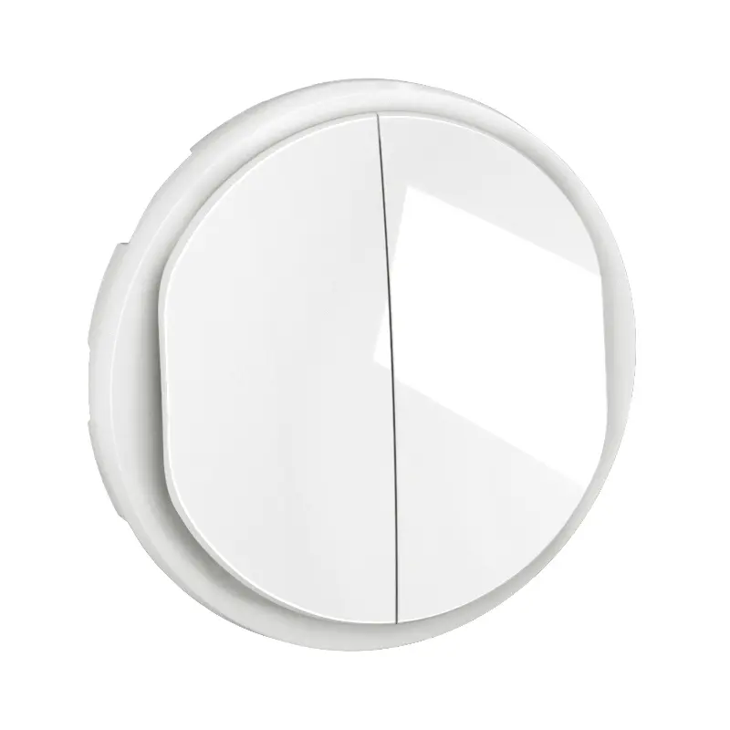 Enjoliveur pour double interrupteur et ou va-et-vient Céliane - Blanc - LEGRAND - CB2001