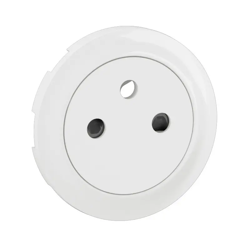 Enjoliveur pour prise de courant fort 2P+T Surface Céliane - Blanc Antimicrobien - LEGRAND - CB9027