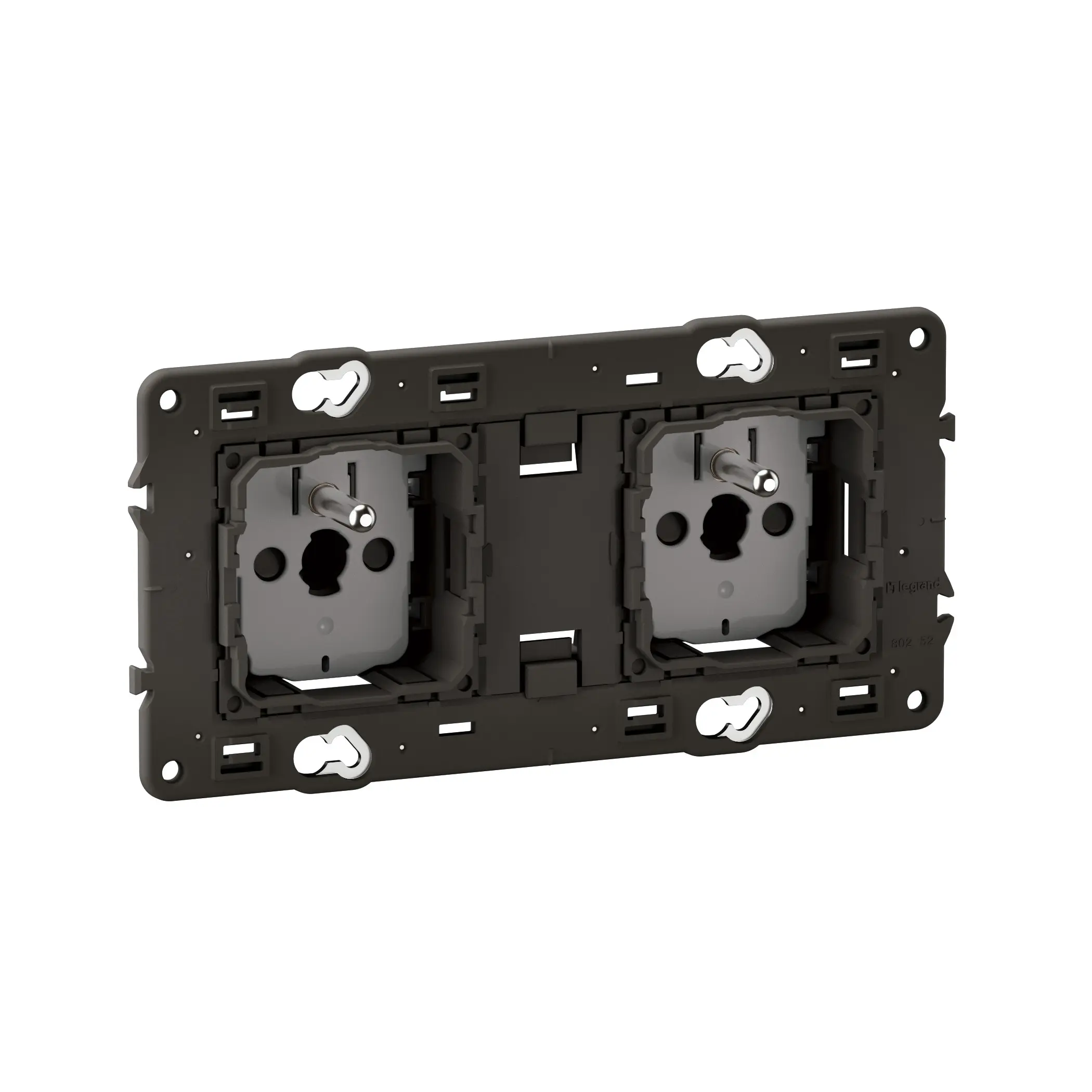 Prise 2x2P+T 16A 250V Céliane précâblée connexion à bornes automatiques - LEGRAND - CM0112