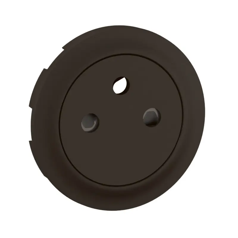 Enjoliveur pour prise de courant fort 2P+T Surface Confort Céliane - Noir - LEGRAND - CN0111