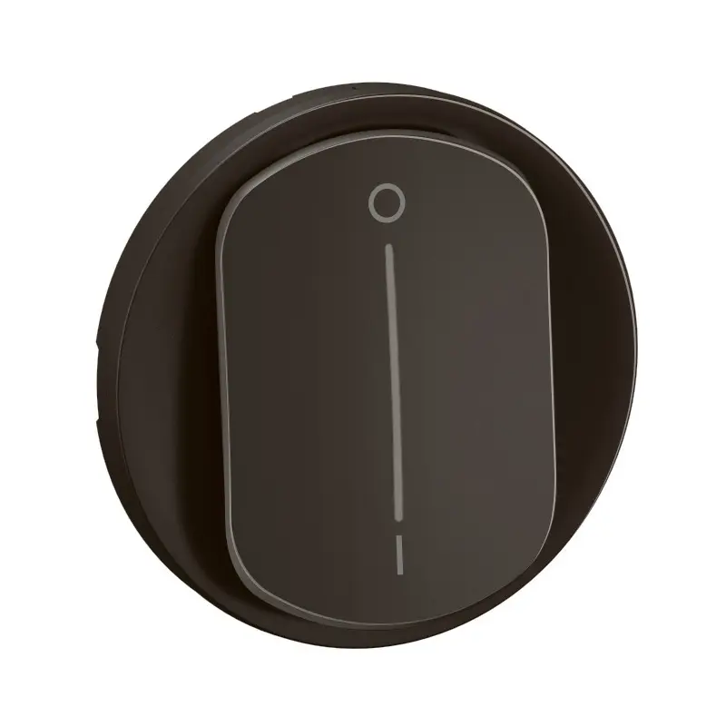 Enjoliveur pour interrupteur bipolaire à voyant Céliane - Noir - LEGRAND - CN1020