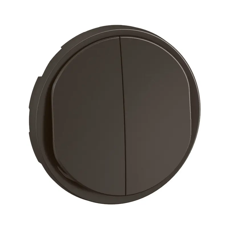 Enjoliveur pour double interrupteur ou va-et-vient Céliane - Noir - LEGRAND - CN2001
