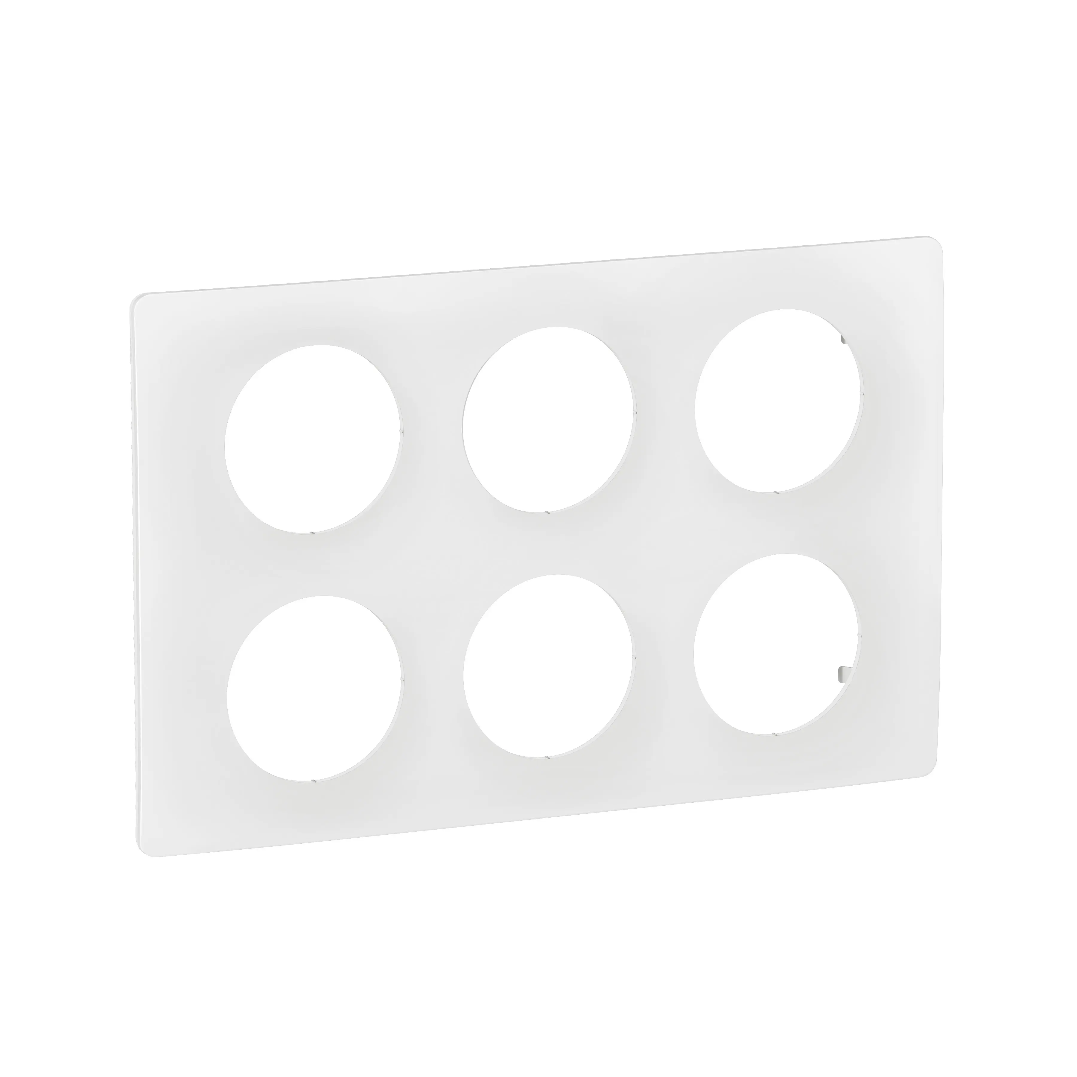Plaque de finition Céliane 2x3 postes - Blanc Emaillé - LEGRAND - CP0010
