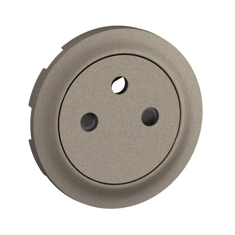 Enjoliveur pour prise de courant fort 2P+T Surface Céliane - Titanium - LEGRAND - CT0111