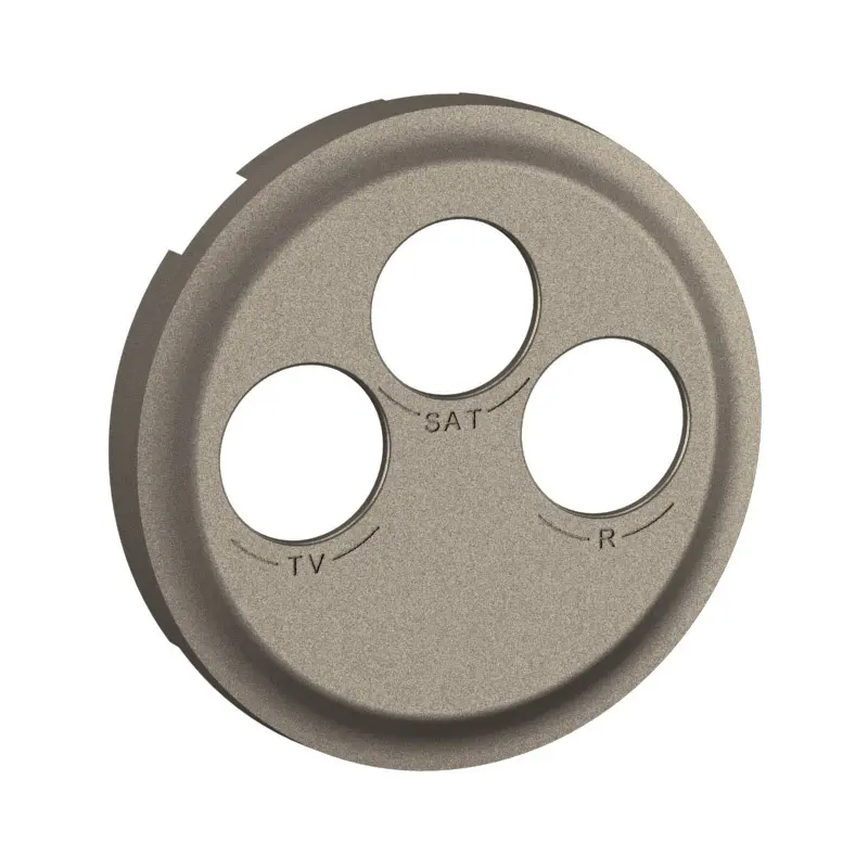 Enjoliveur pour prise TV-R-SAT DAB+ Céliane - Titanium - LEGRAND - CT0388