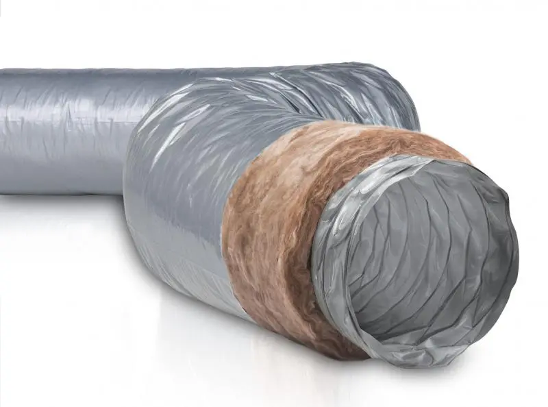 Gaine PVC souple SRFPVCETH ECOSOFT avec isolation thermique 25 mm Ø 160 mm 6 m - NATHER - 549245