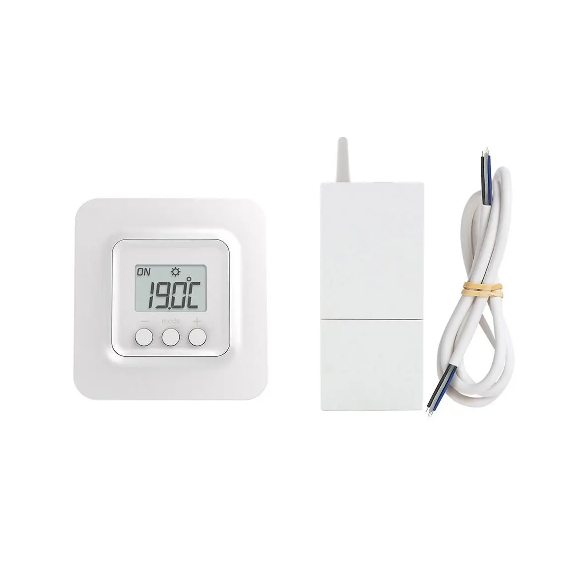 Thermostat d'ambiance Tybox 5300 radio pour système réversible / non réversible - Alimentation piles - DELTA DORE - 6053082
