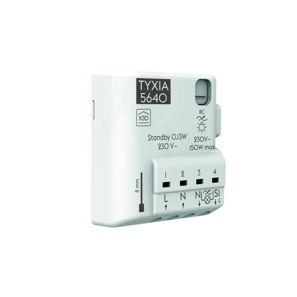 Récepteur radio nanomodule Tyxia 5640 pour variation d'éclairage 1 voie Phase/Neutre - DELTA DORE - 6351413
