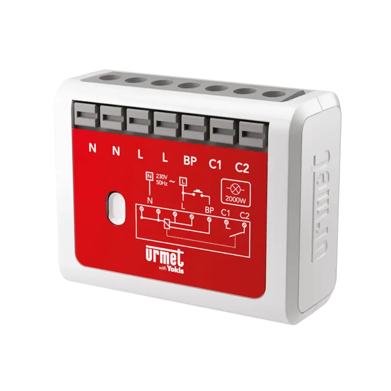 Micromodule télérupteur temporisable encastré Zigbee UP 1300W - URMET YOKIS - MTR1300E-UP