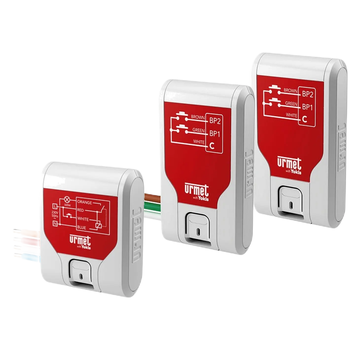 Kit va-et-vient UP composé de 1 x Télérupteur MTR500E-UP + 2 x Émetteurs E2BP-UP - URMET YOKIS - KITVV-UP