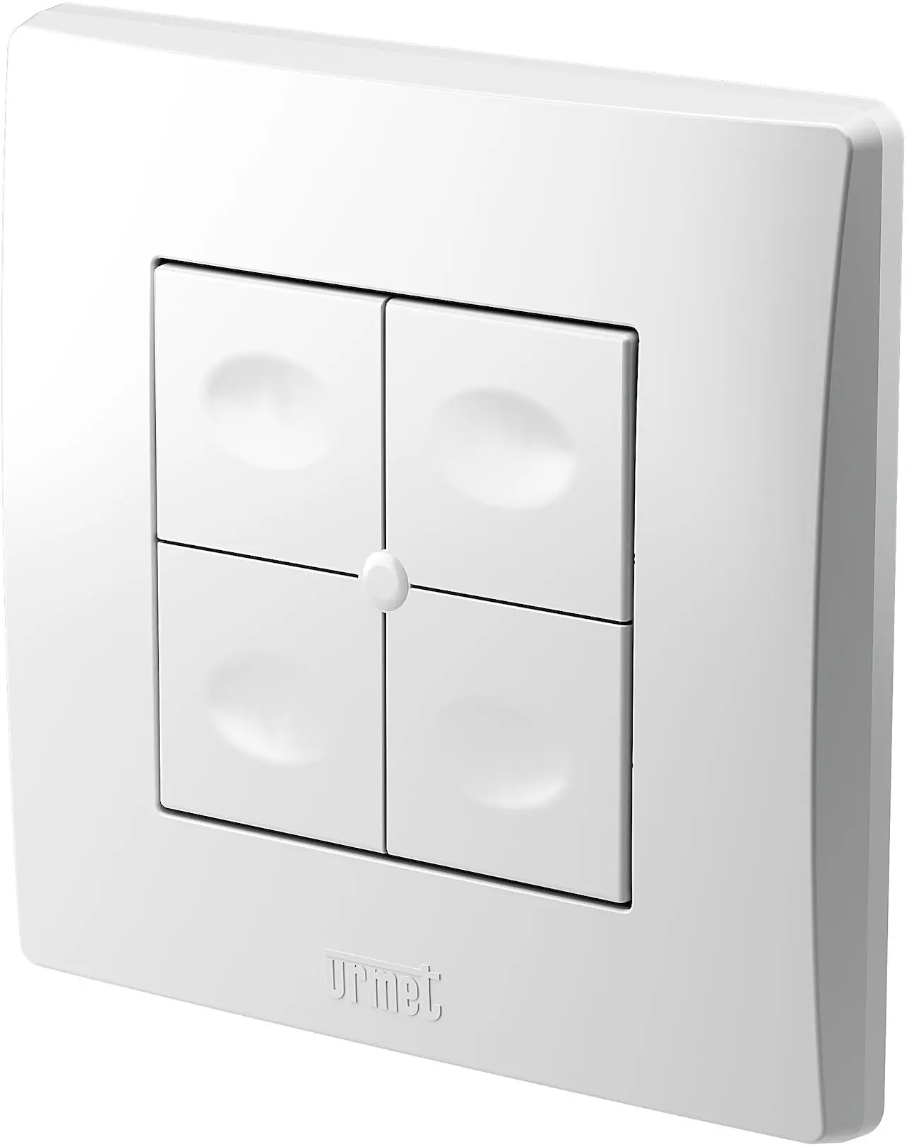 Télécommande murale 4 touches Zigbee UP extra plate avec sonde de température - URMET YOKIS - TLM4-UP