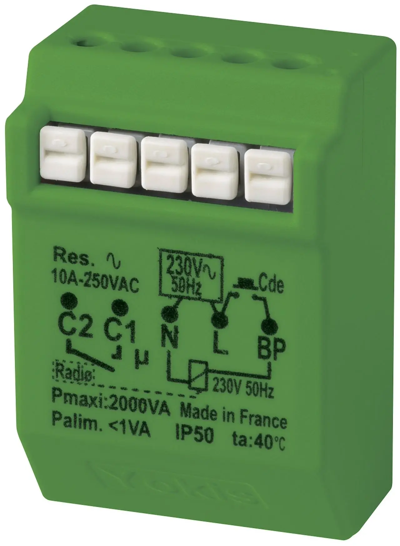 Micromodule Télérupteur temporisé 10A Radio Power - URMET YOKIS - MTR2000ERP