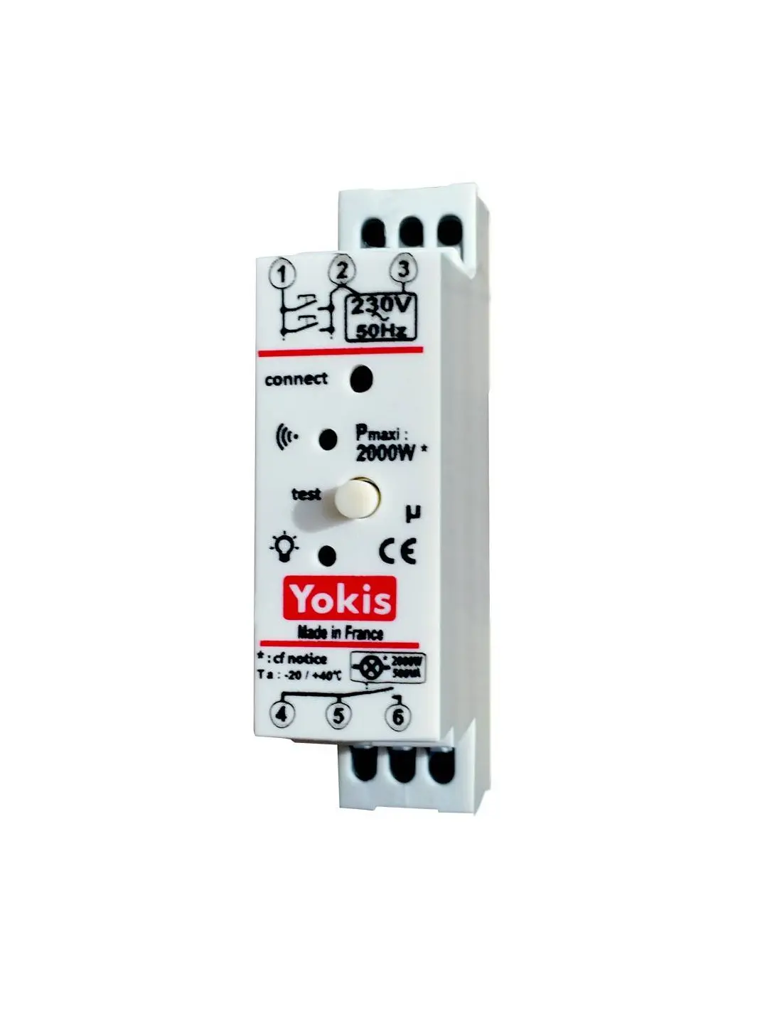 Micromodule Télérupteur temporisé 10A modulaire Radio Power - URMET YOKIS - MTR2000MRP
