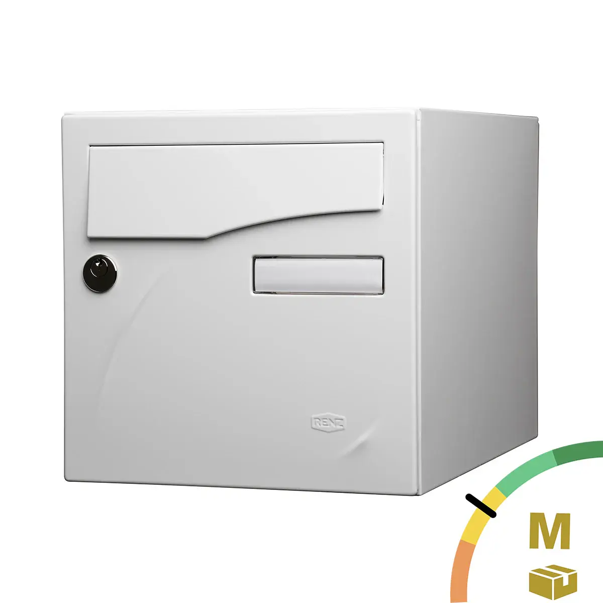 Boite aux lettres Préface 2 portes Blanc RAL 9016 M - RENZ - 231123