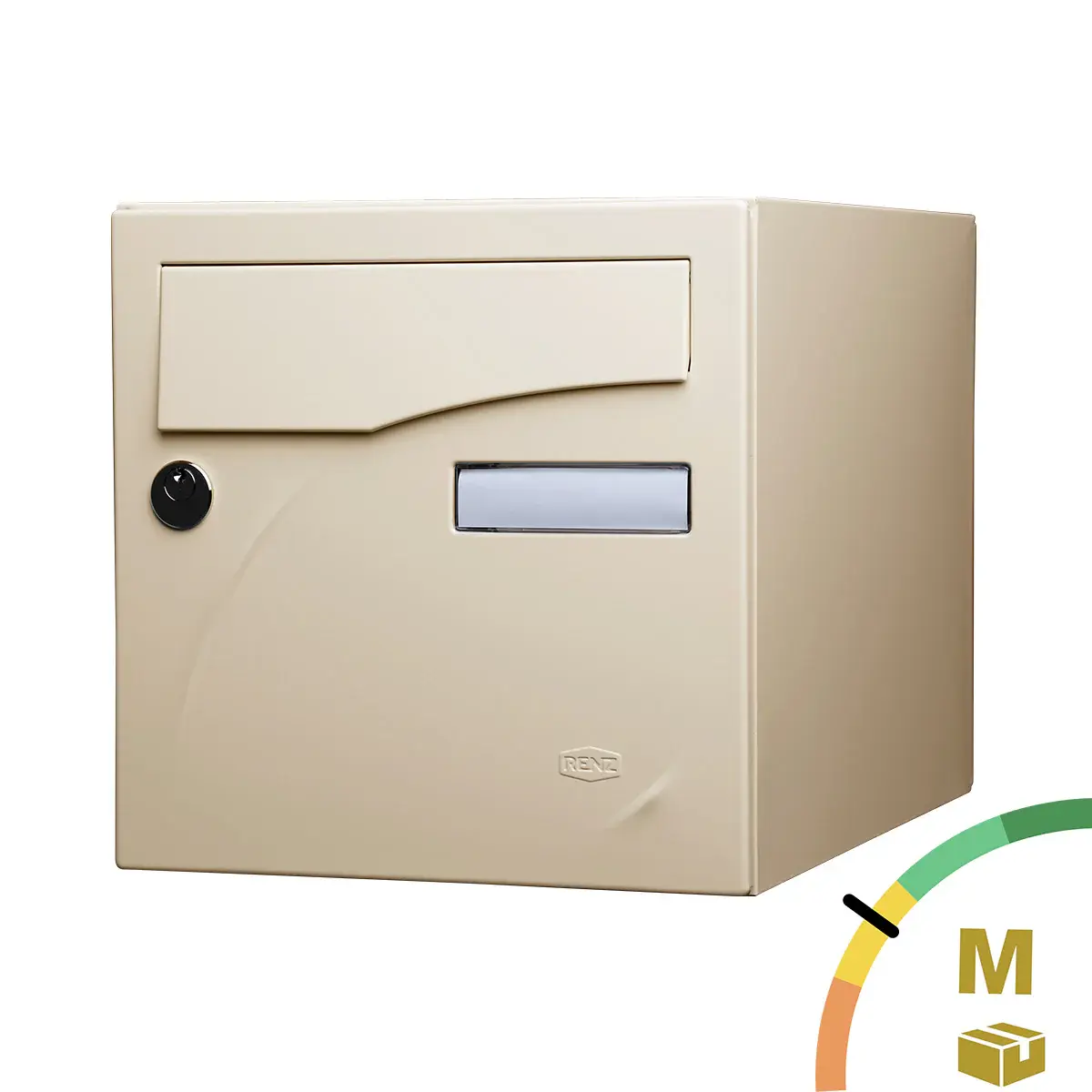 Boite aux lettres Préface 2 portes Ivoire RAL 1015 M - RENZ - 231122