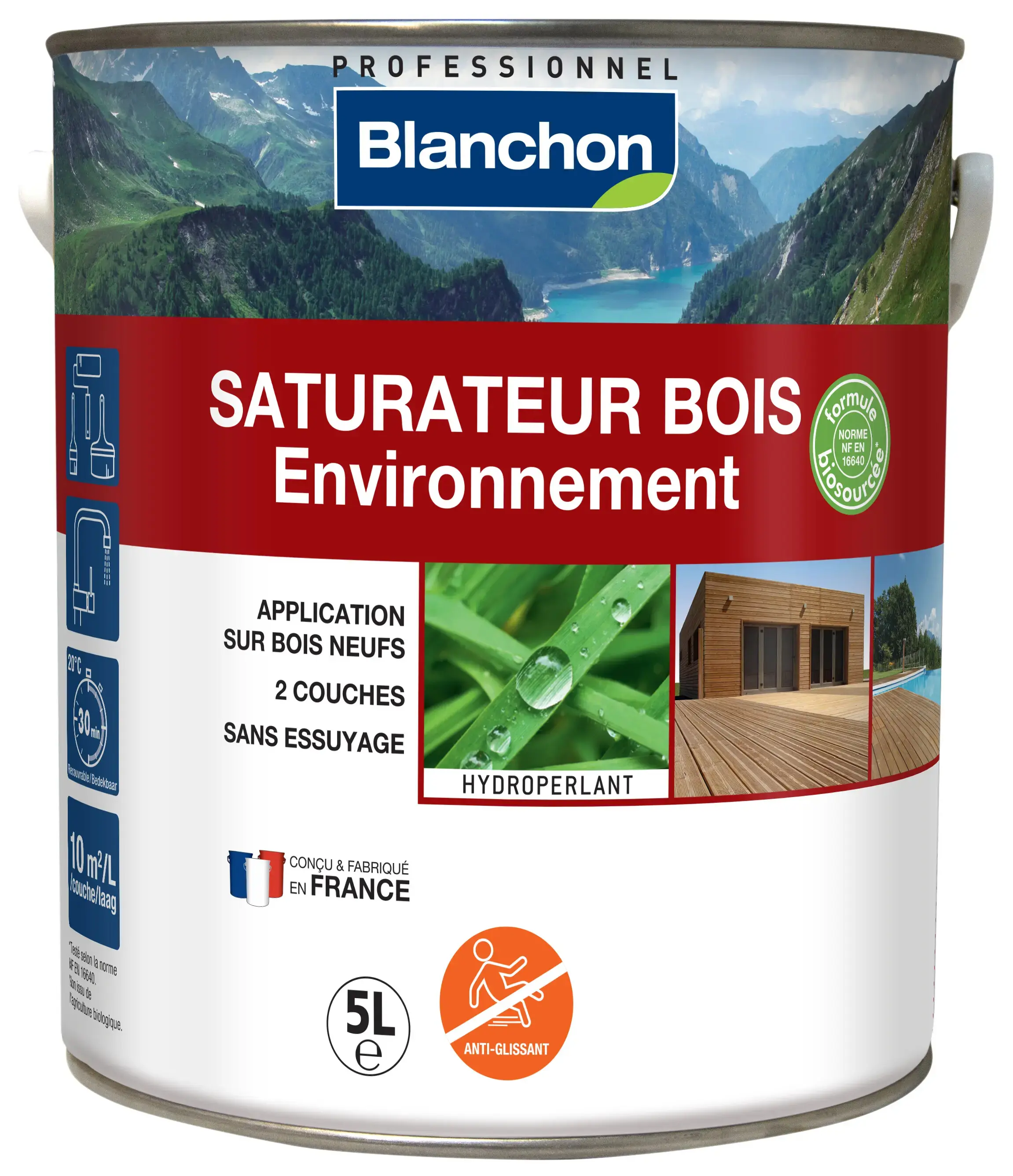 Saturateur Bois Environnement - Naturel - Pot de 5L - BLANCHON - 07102942