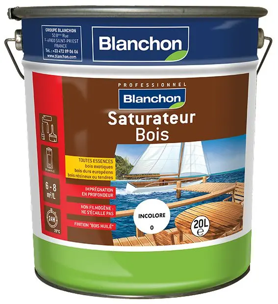 Saturateur bois - Incolore - 20 litres - BLANCHON - 08101524