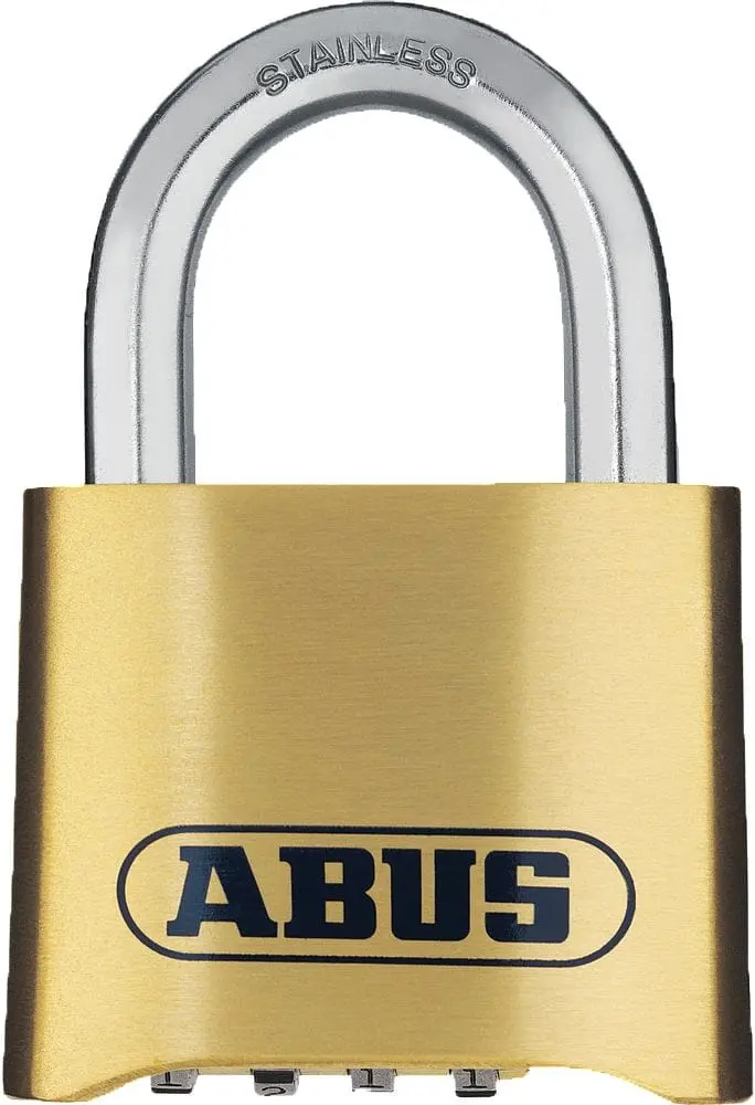 Cadenas à combinaison en laiton forgé et anse inox de 25 mm - 53 x 75 - ABUS - 0025088