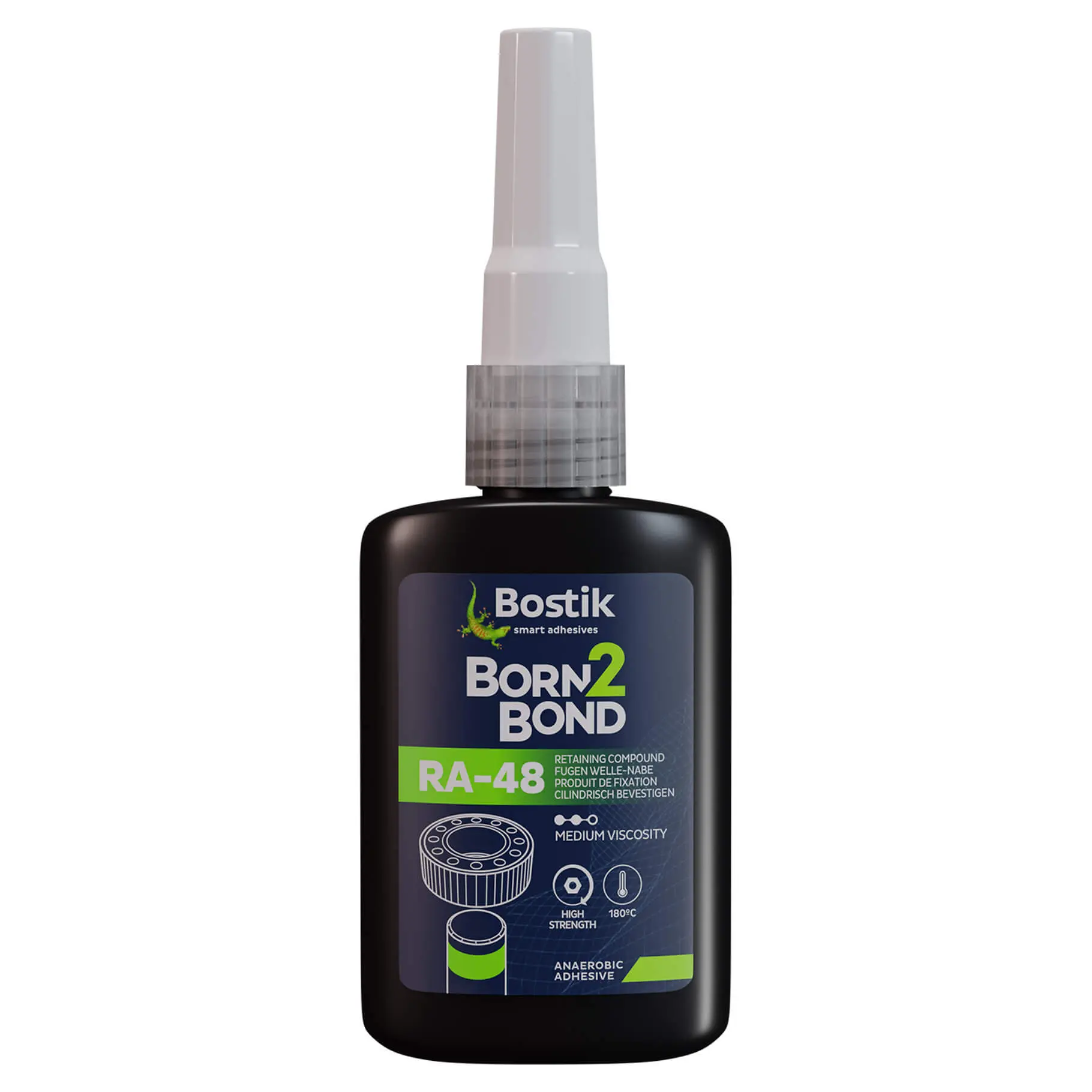 Fixateur cylindrique haute résistance Born2Bond RA-48 - Flacon 50 ml Vert - BOSTIK - 30620130