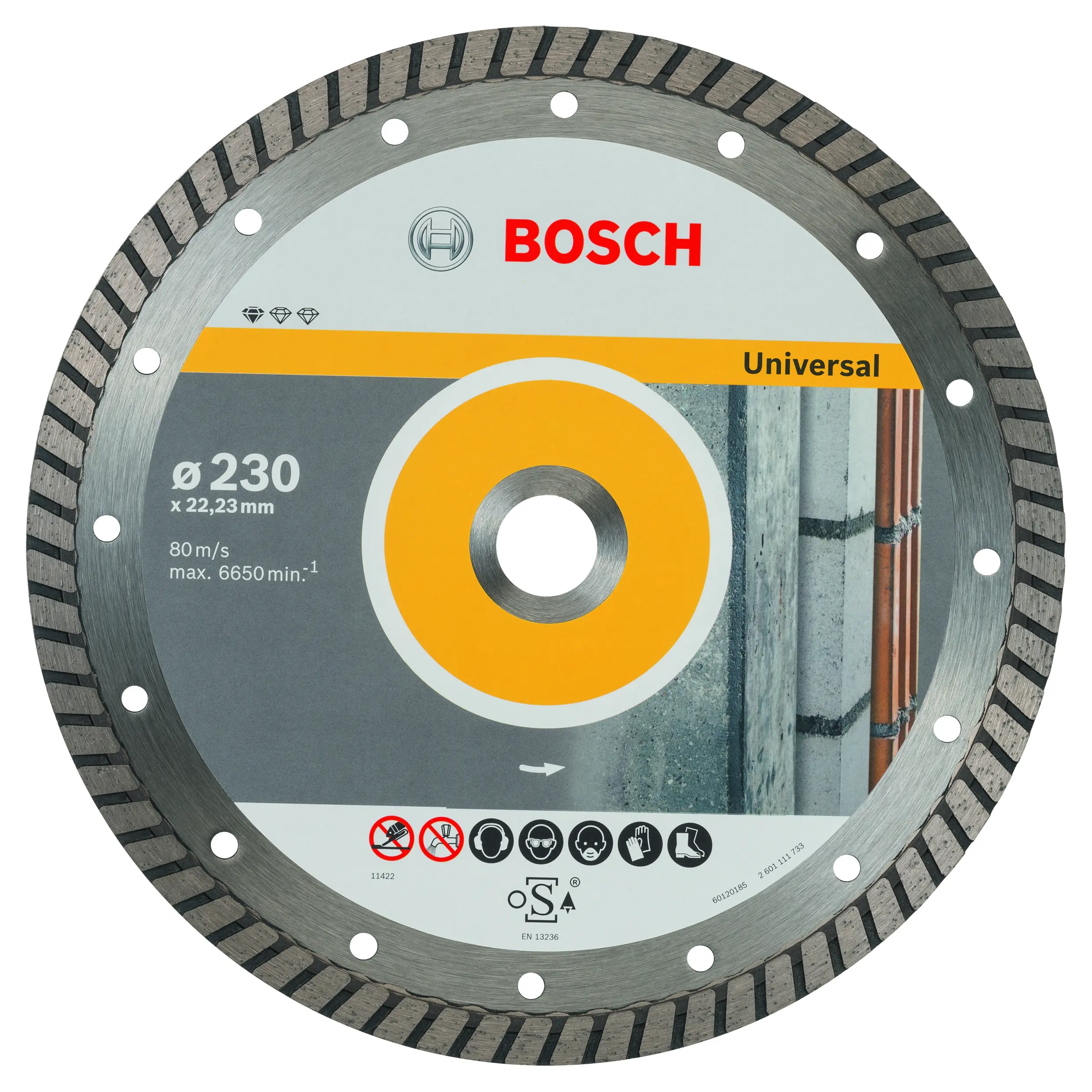 Disque à tronçonner diamanté PRO Multi Material turbo Ø230 - BOSCH - 2608602397