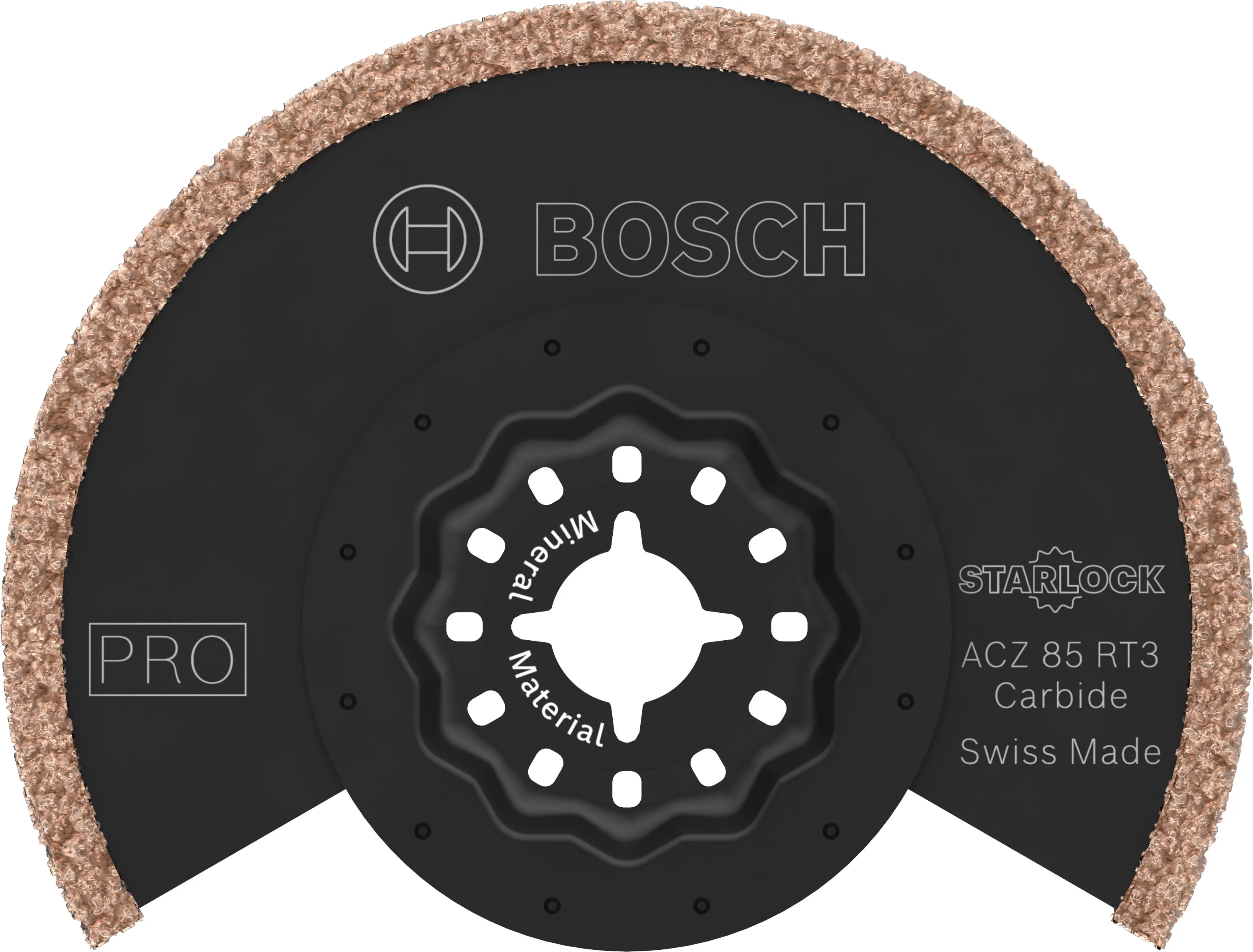 Lame de coupe segmentée à concrétion carbure Starlock PRO ACZ 85 RT3 - Grain 30, Ø 85 mm - BOSCH - 2608669120