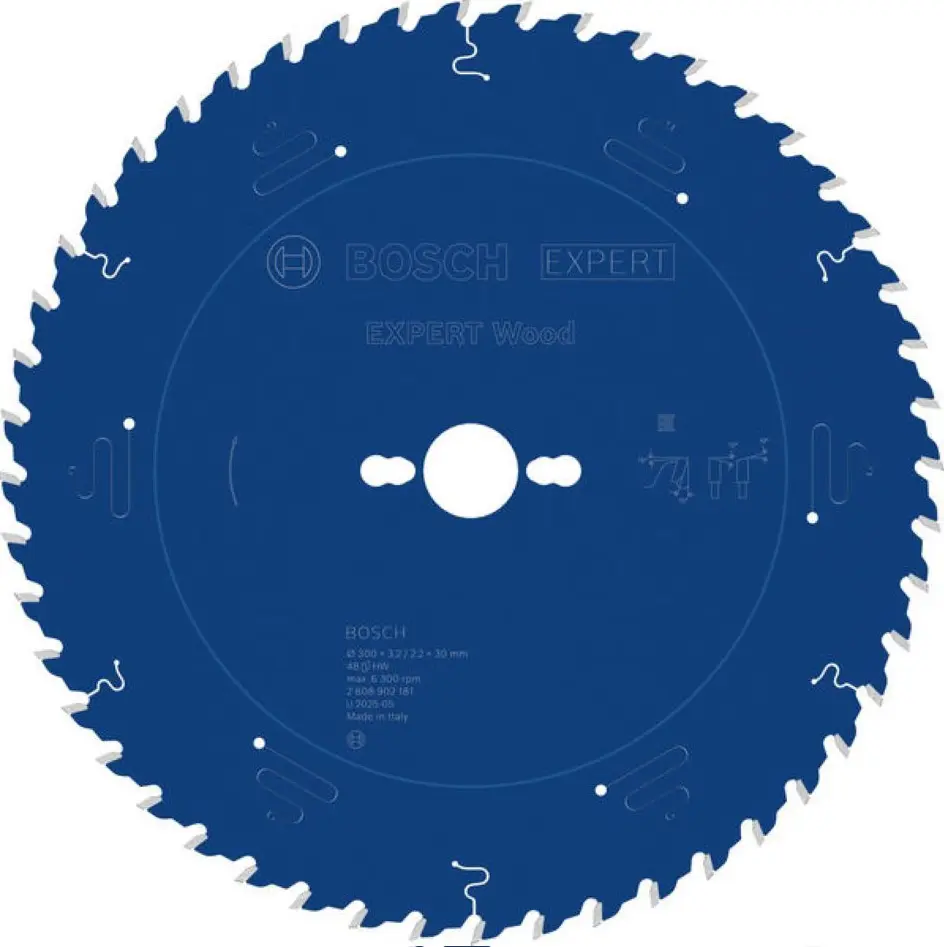 Lame de scie circulaire Bois 300 x 3,2/2,2 x 30 mm T48 - BOSCH - 2608902181