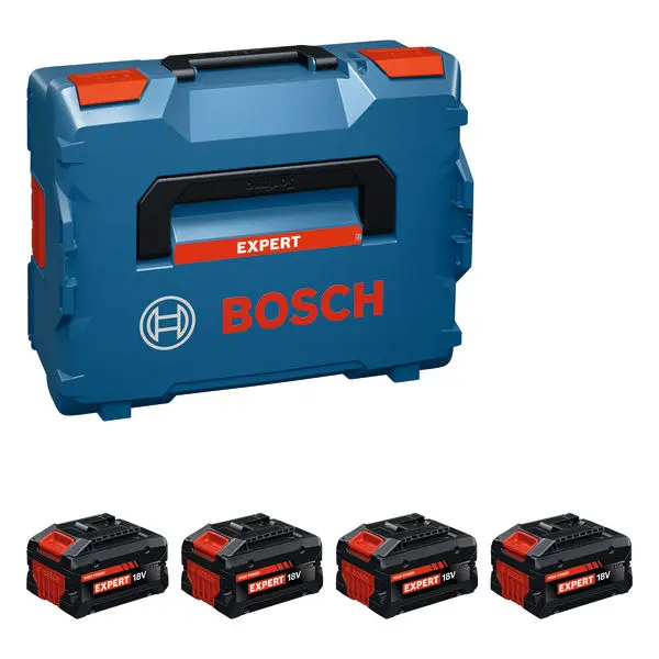 Kit de 4 batterie 18V 8.0Ah  EXPERT EXBA 18V-55 - BOSCH - en L-Boxx - 1600A0373H