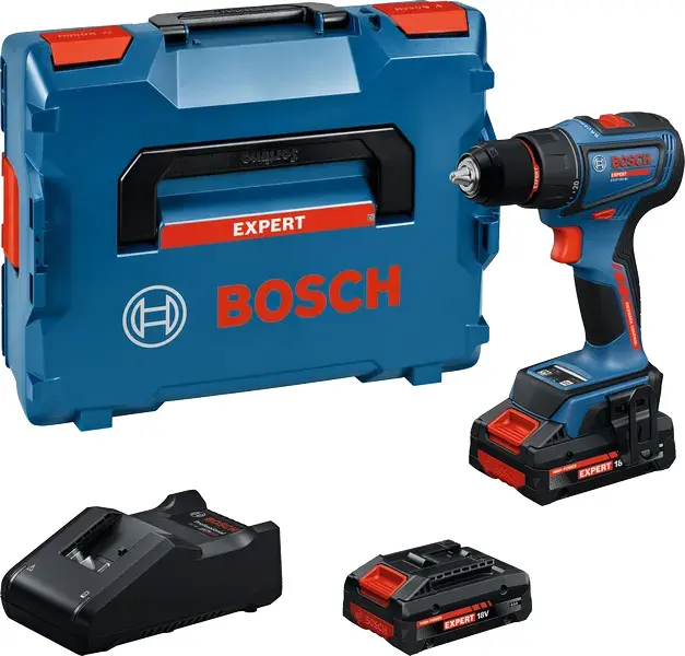Perceuse-visseuse sans fil Expert 18V EXSR18V-90 - BOSCH -avec 2 batteries 4Ah - chargeur - L-Boxx - 06019R2101