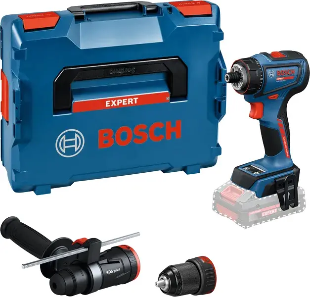Perceuse-visseuse sans fil EXSR18V-90FC - BOSCH - sans batterie, ni chargeur - 2 mandrins - L-Boxx - 06019R2001