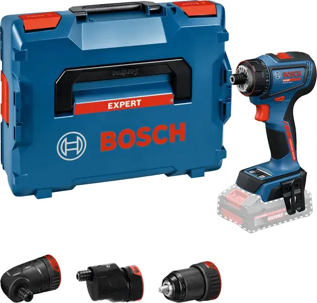 Perceuse-visseuse sans fil EXSR18V-90FC - BOSCH - sans batterie, ni chargeur - 3 mandrins - L-Boxx - 06019R2003