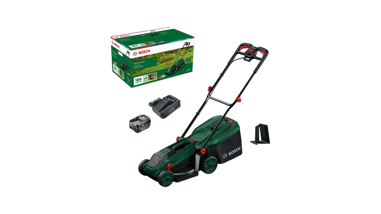 Tondeuse à gazon sans fil ROTAK18V-34 - BOSCH - avec 1 batterie 4,0 Ah - chargeur - 06008B9N00