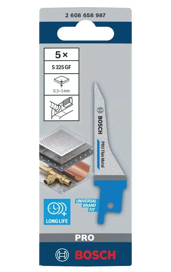 Jeu de 5 lames de scie PRO Thin Metal S325GF - BOSCH - 2608658987