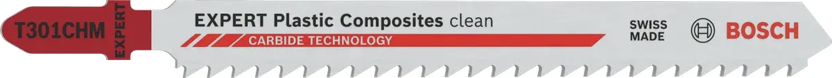 Lame de scie sauteuse EXPERT Plastic Composites Clean T301CHM - BOSCH - 2608902471