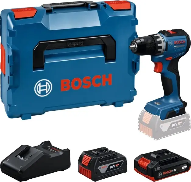 Perceuse-visseuse 18V GSR 18V-52 - BOSCH - avec 2 batteries 4Ah et 2Ah - chargeur - L-BOXX 136 - 06019S0024