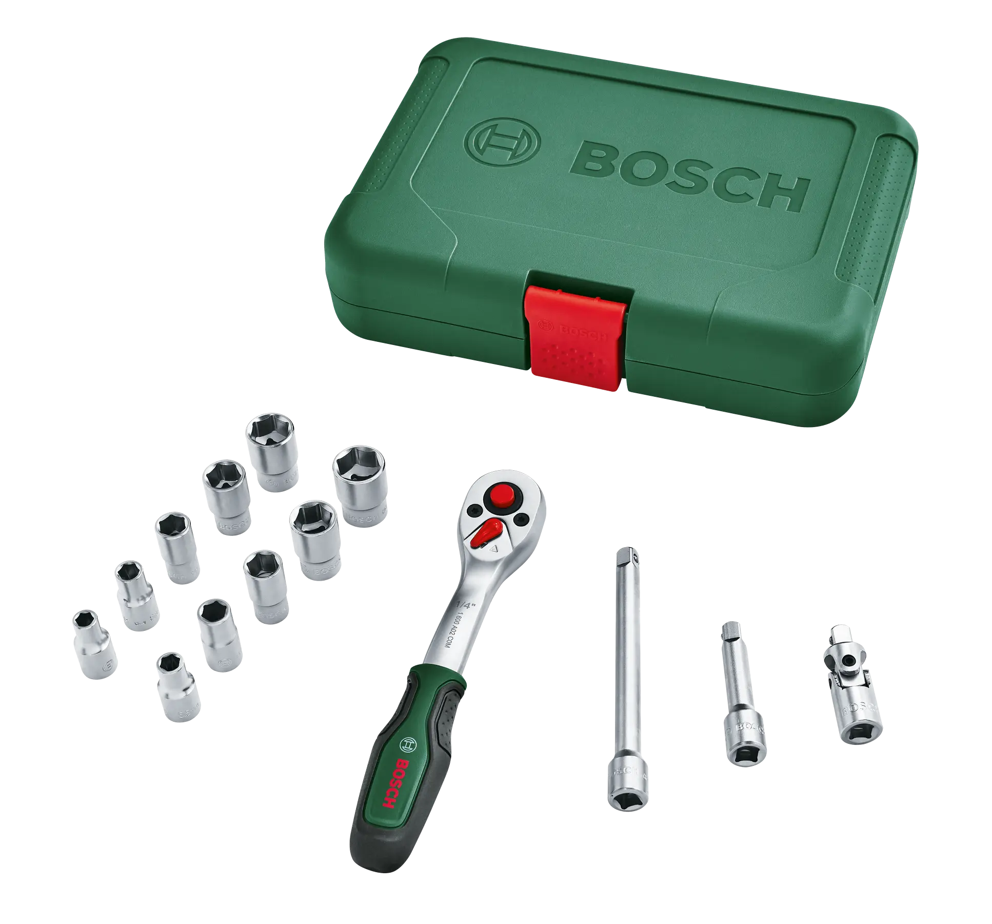 Set 14 pièces avec cliquet 1/4" - BOSCH - 1600A02BY0