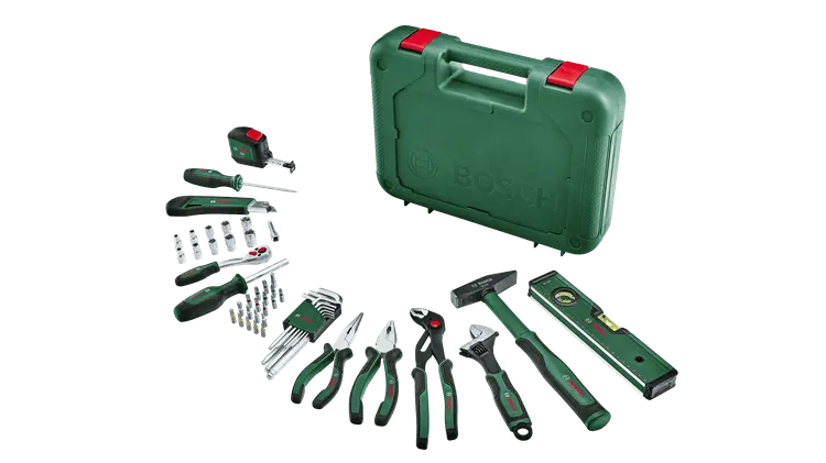 Set d’outils à main « Universal » 17 pièces (kit d’outils de réparation polyvalent pour travaux à domicile) - BOSCH - 1600A02BY5