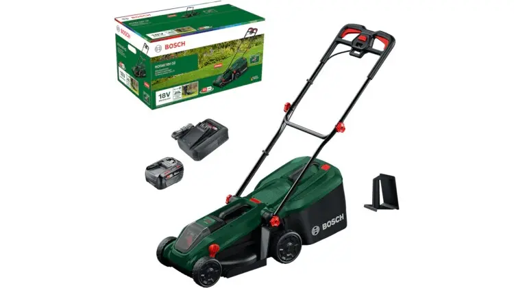 Tondeuse à gazon sans fil ROTAK18V-32 - BOSCH - avec 1 batterie 4,0 Ah - chargeur - 06008B9P00