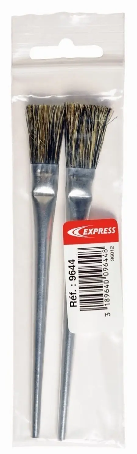 Sachet de 2 pinceaux en crin pour flux - GILBERT EXPRESS - 9644